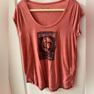 Lucky Brand Women’s Indian Elephant Match Company Graphic T Large